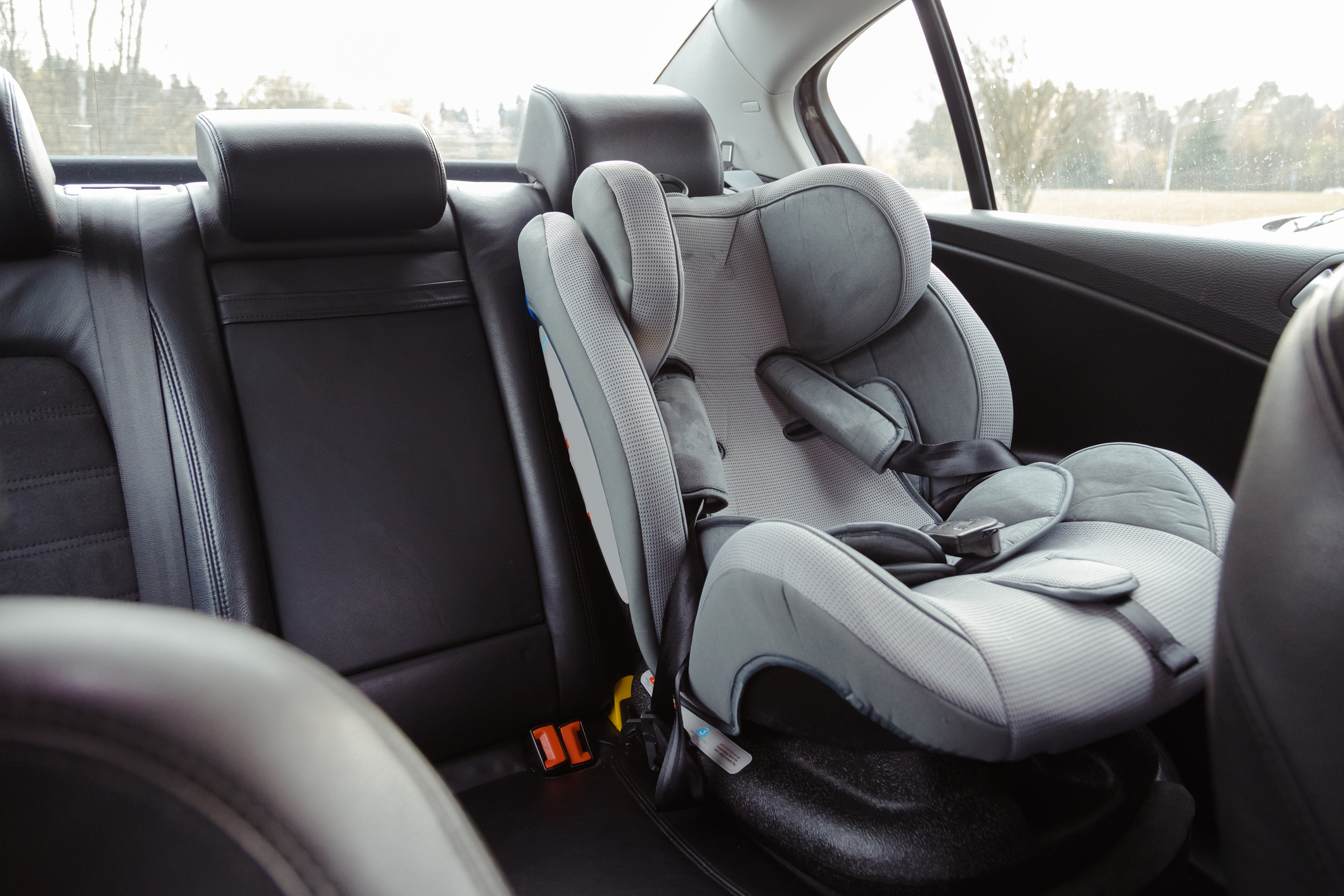 Child car seat for safety in the rear passenger seat of a car. (Photo: iStock - Vladdeep)
