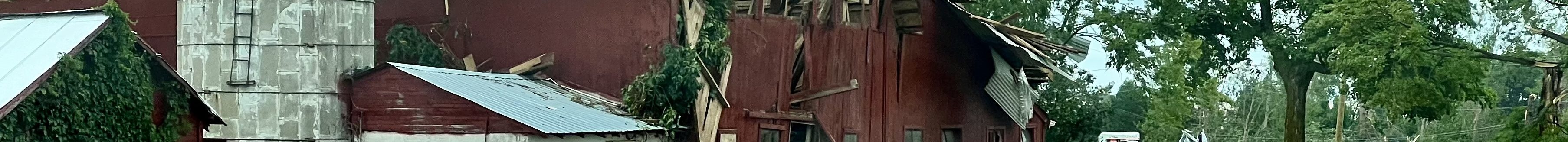 Barn suffering much damage from a tornado (Photo: iStock - Bill Dudley)