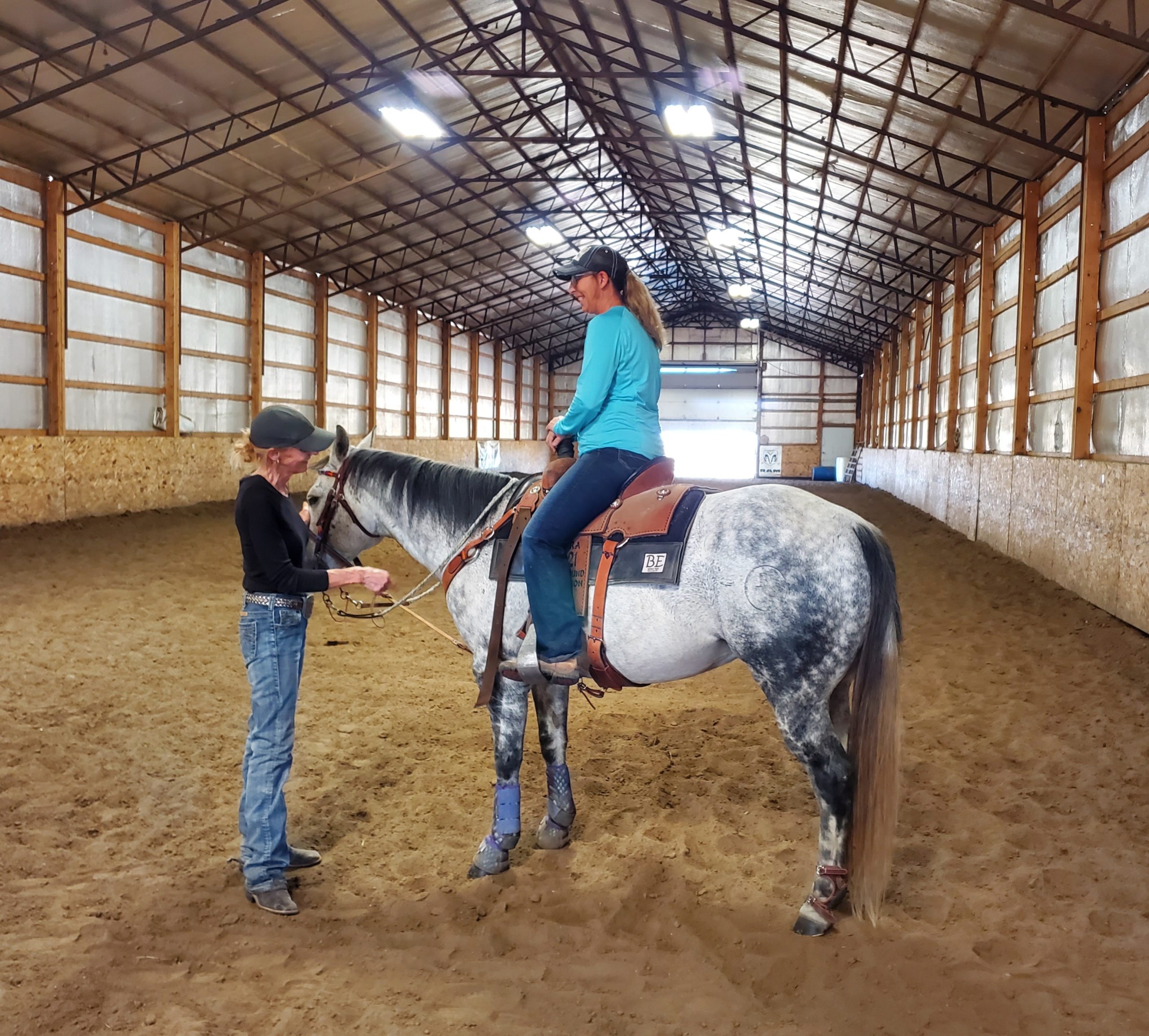 Looking at a horse in person and trying it out by riding it more than one time, if possible, can help ensure a good fit between horse and rider. (Photo by Shawn Deering)