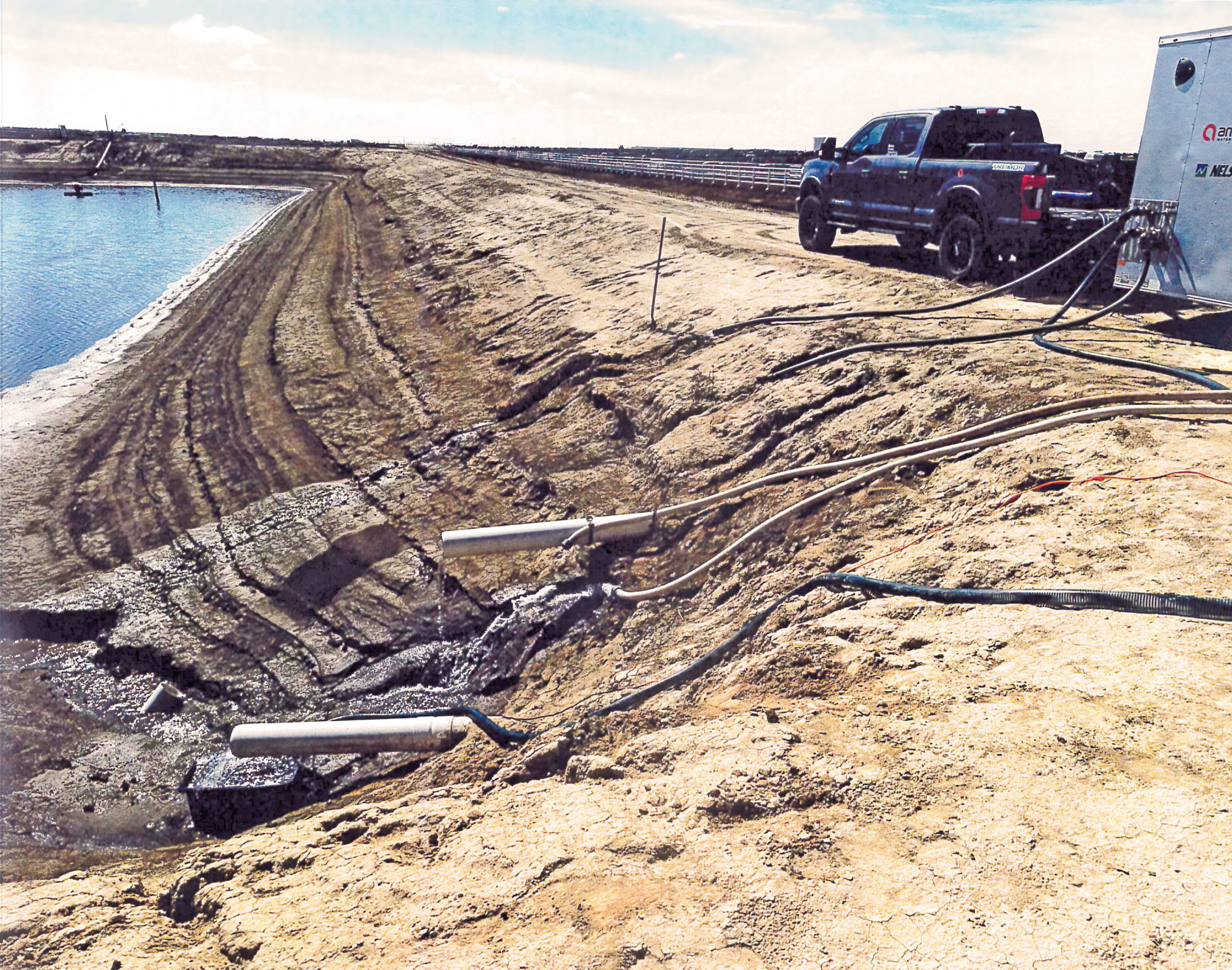 Pictured above is a photo from a lagoon north of Garden City, courtesy of Western Kansas Irrigation.