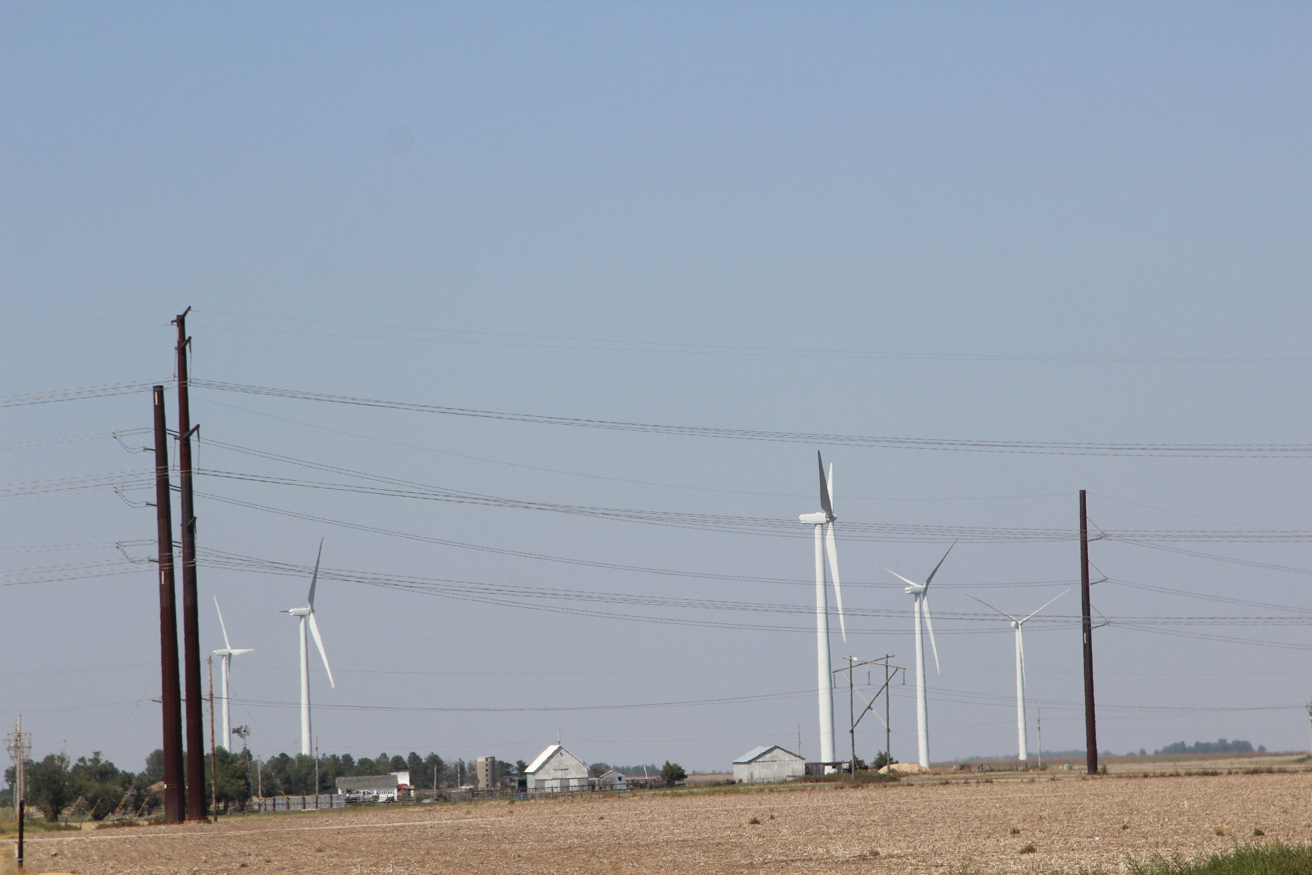 A wind farm near Spearville, Kansas. (Journal photo by Dave Bergmeier.)