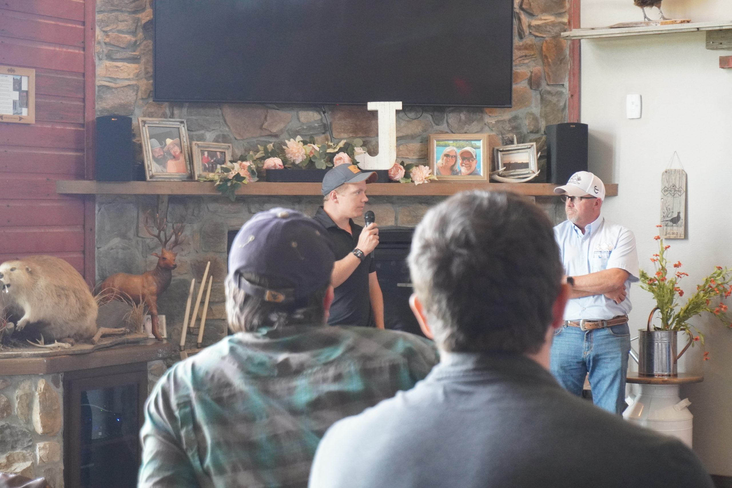 Nick Jorgensen discusses the importance of sustainable ranching practices. (Journal photo by James Luce.)