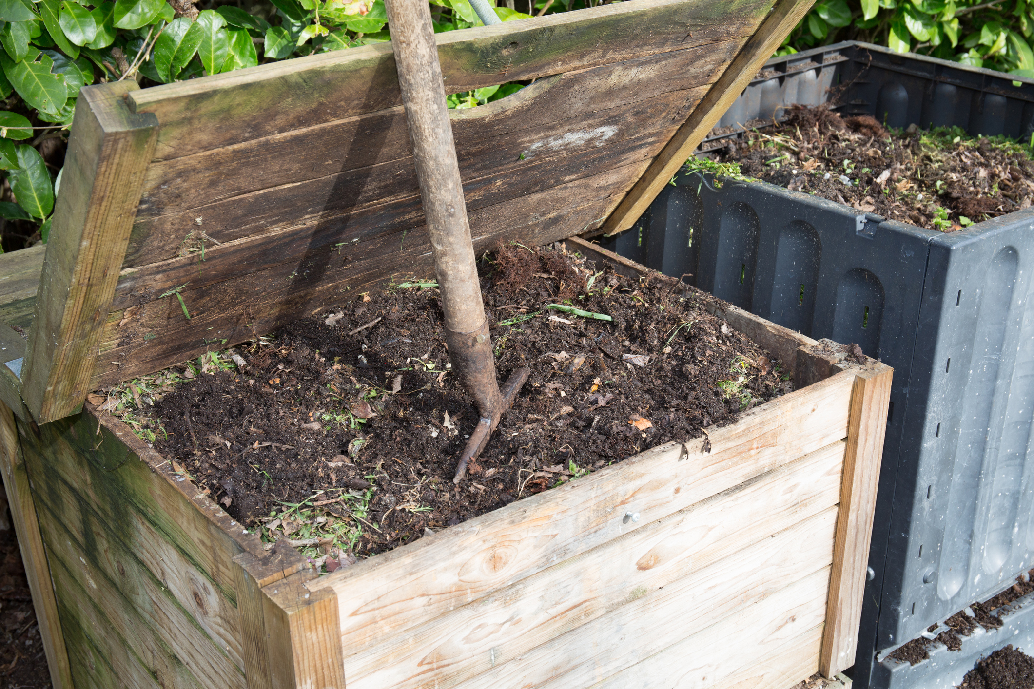 View from the top of an open family compost (Photo: iStock - OceanProd)