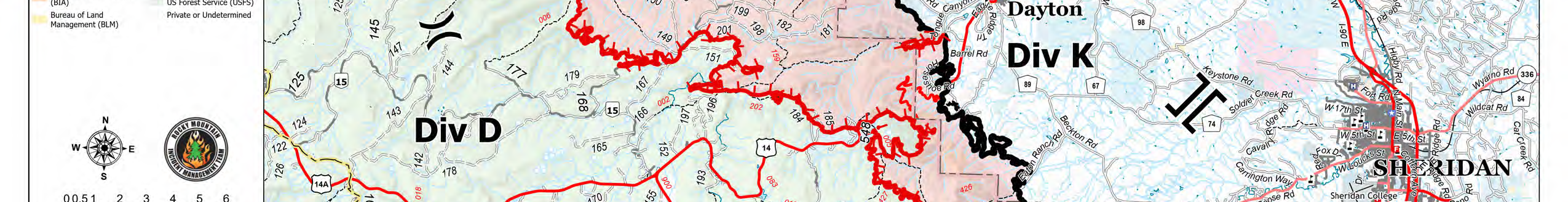 Elk Fire map Oct. 17, Wyoming. (Courtesy photo.)