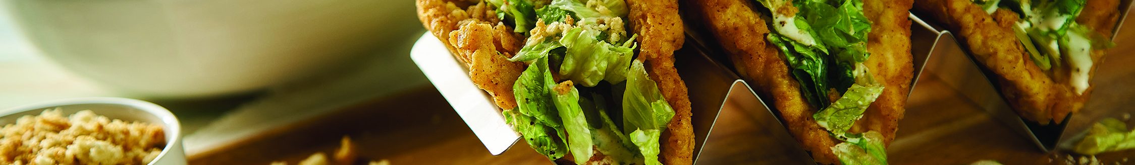 Chicken Caesar Tacos. (Photo courtesy of Family Features.)