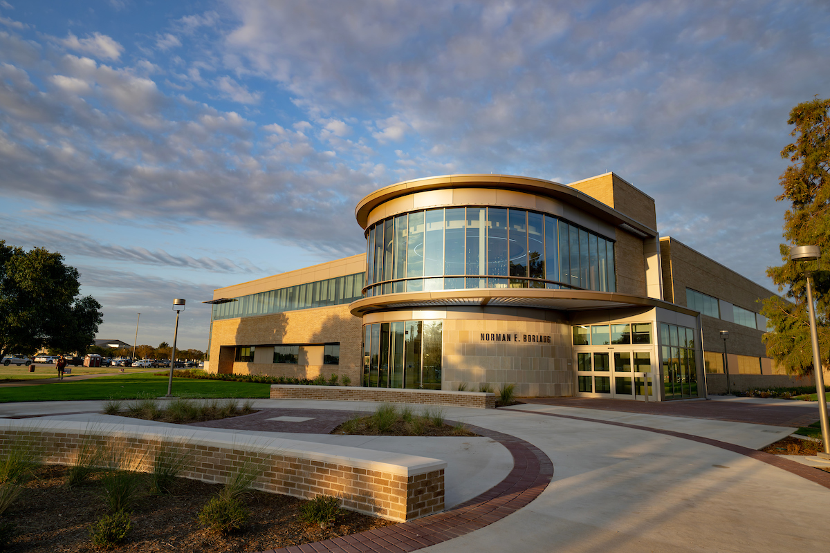 The 85,355-square-foot Norman E. Borlaug Building on Texas A&M University’s west campus will advance research and instruction concerning the linkages between agriculture, nutrition and human health. (Sam Craft/Texas A&M AgriLife)