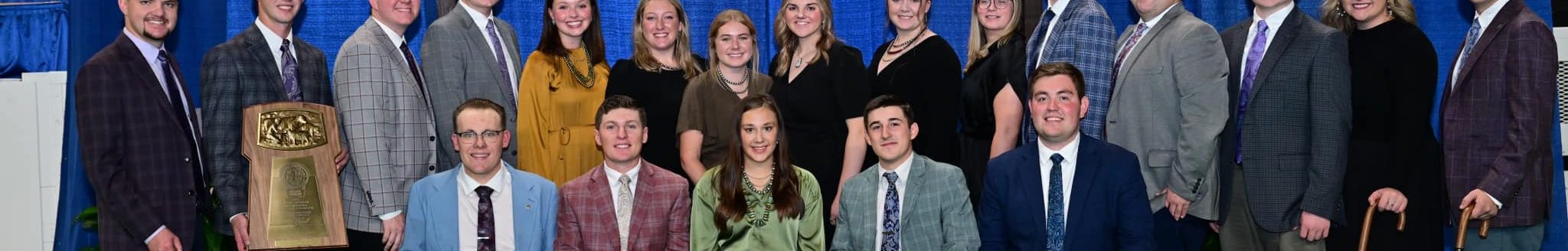 Kansas State University livestock judging team won national champion honors at the 2024 North American International Livestock Exposition Judging Contest in Louisville, Kentucky. (Courtesy photo.)