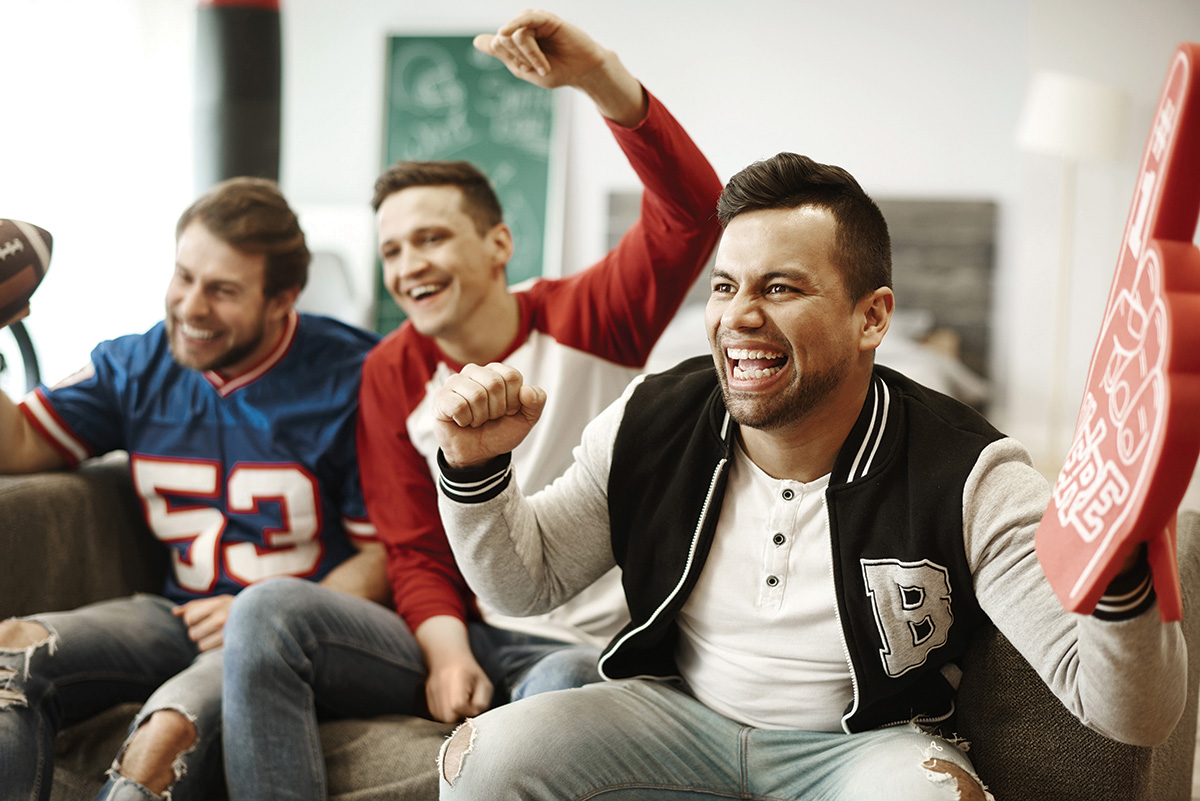 Football fans. (Family Features Photo: courtesy of Shutterstock)