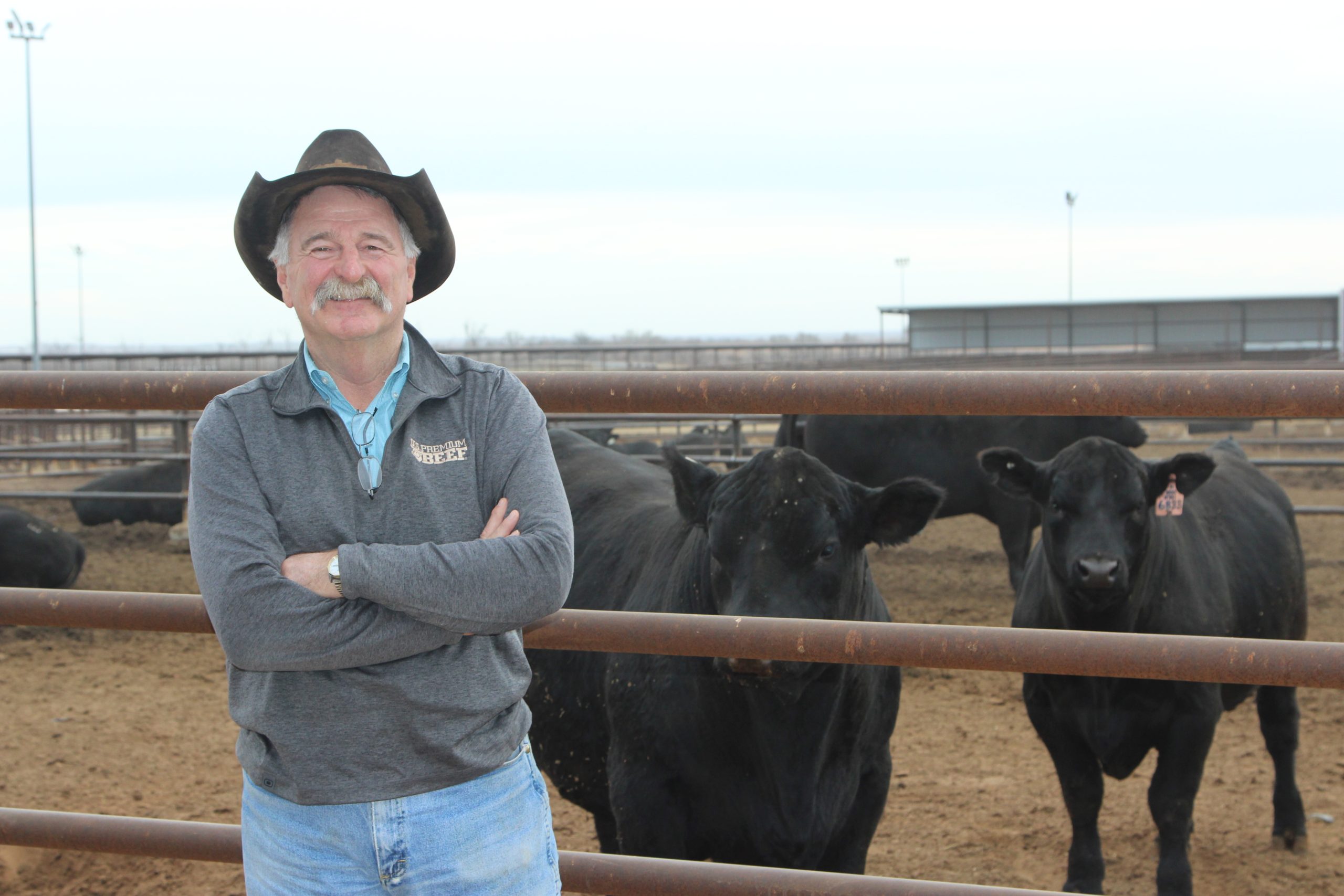 Mark Gardiner at the Gardiner Angus Ranch. (Journal photo by Dave Bergmeier.)