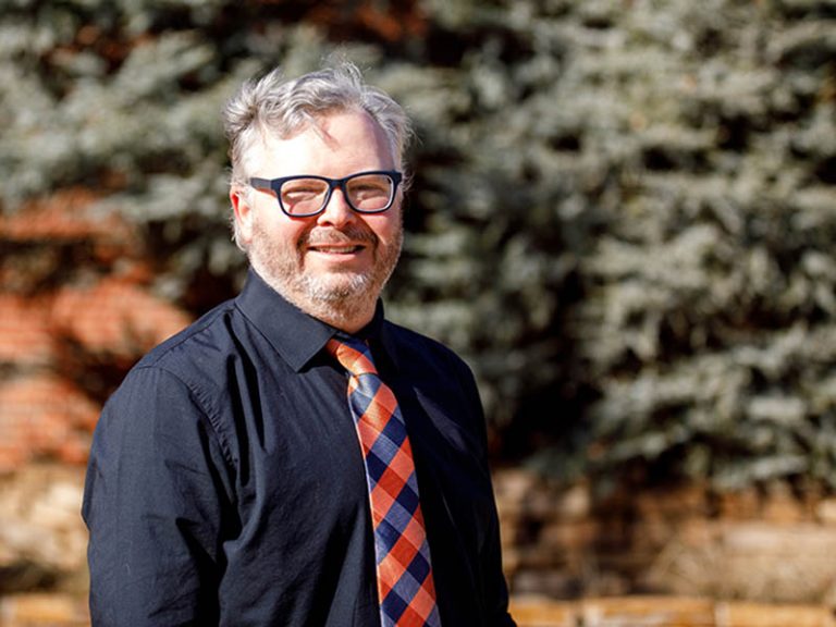 Jason Harmon’s research involves multi-use projects on rangelands to support production while conserving wildlife and pollinators. (Photo by Hayley Eberle, OSU Agriculture)