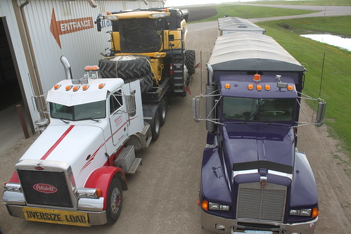 Parked at the scale before departure.