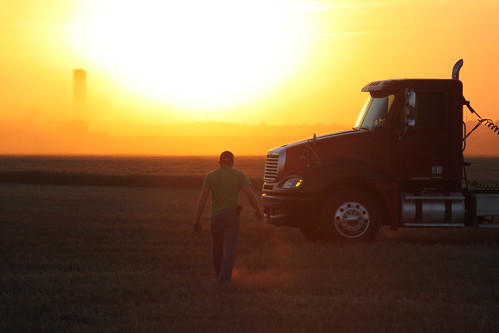 Walking off into the sunset.