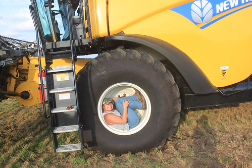 Hangin' out in the tire, no big deal.