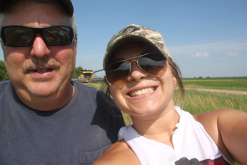 Dad and I, out in the field. Oh how he loves taking pictures...