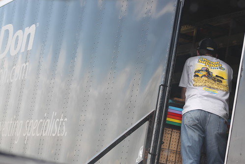 Brandon sporting his new Harvest Support tshirt.