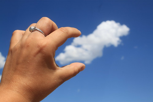 The clouds were so cute and puffy today.