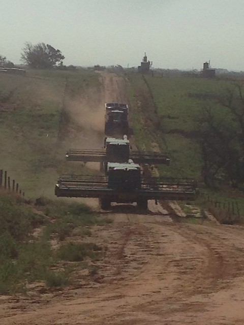 Combines moving to a new field in Hazleton