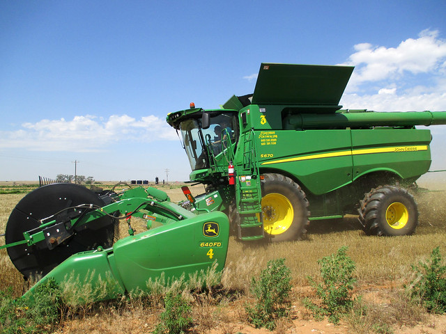 Harvesting in Kiowa