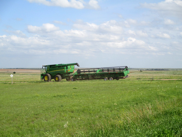 moving combines to a new field