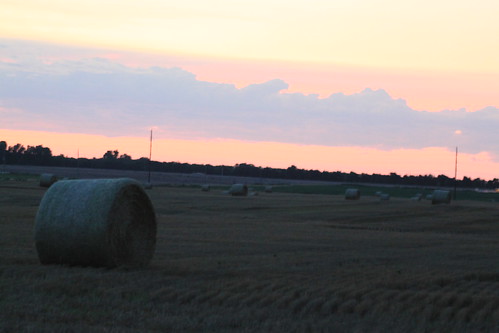 Beautiful sunset sky.