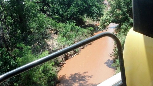 Raging river in Okla.