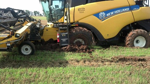 Combine stuck