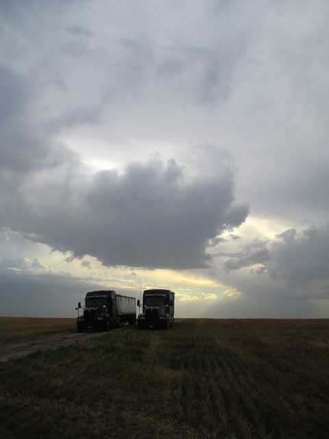 Clouds show rain is possible