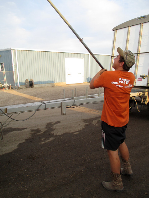 Theo prepares for when he will be able to dump his truck