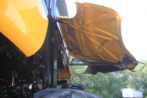 Washing the inside of the shield is my least favorite part of washing a combine.