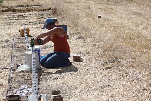 Replacing sickle blades.