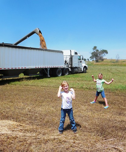 Hadly and Chloie at the truck