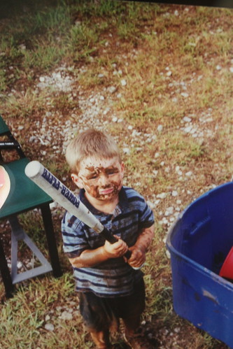Brandon was a magnet for mud puddles.