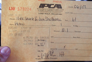 Scale ticket from Lone Wolf.