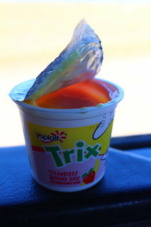 Never too old for Trix yogurt.