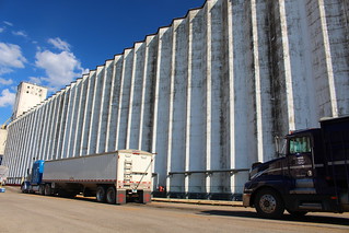 Dad and I in line together.