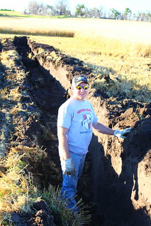 Brandon standing in his ruts.