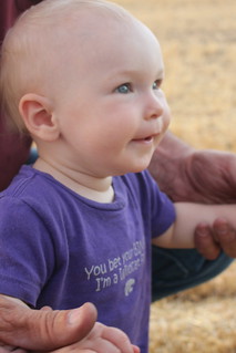 Brady loves the field already!