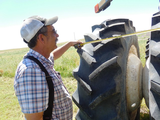 Dad measuring the duals