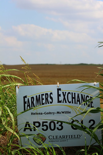 Farmer's Exchange sign.