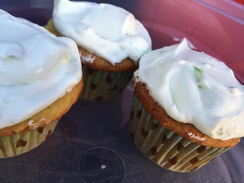 Pistachio cupcakes.