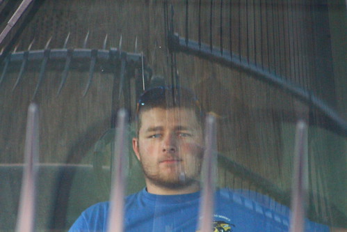 Brandon at least looks at the camera.