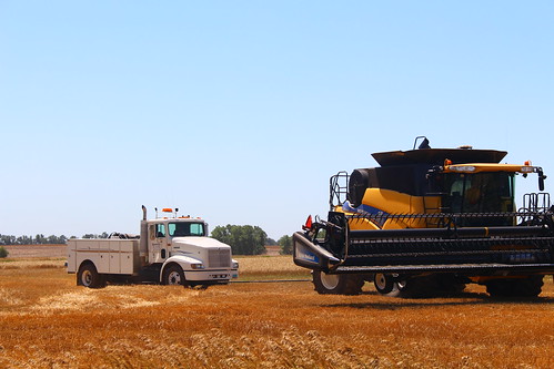Service truck got stuck.