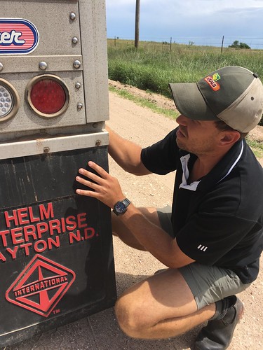 Peter checking out the tail lights.