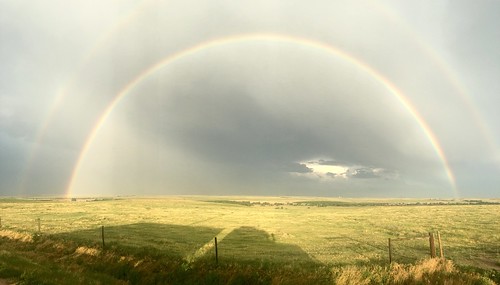Rainbow to end the rain shower.