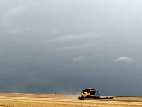 Trying to beat the storm. It won.