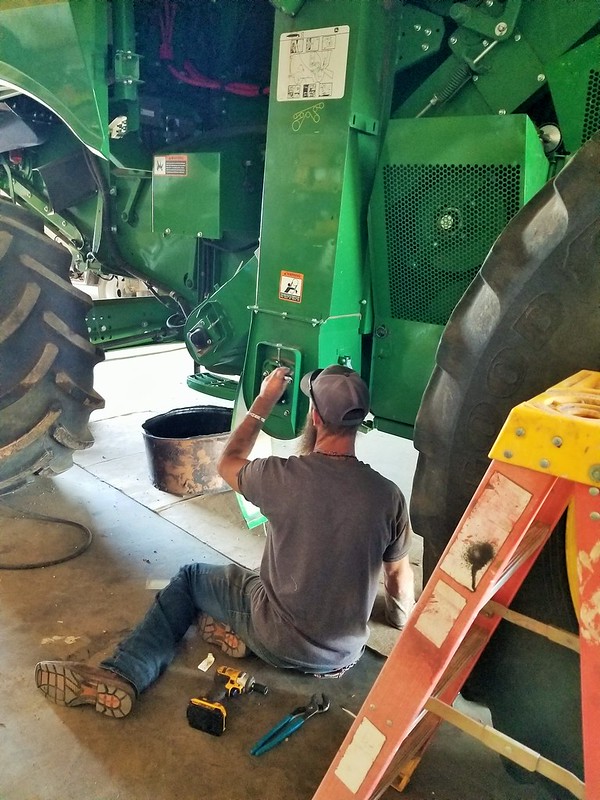 Jon doing some routine maintenance.