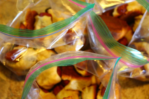 As I call them, weenie buns.