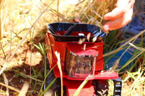 Filling that hopper up.