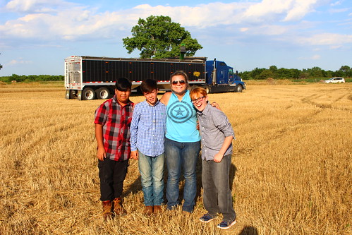 These boys were so much fun to have at the field and they were FULL of questions! From left to right; ANthony, Gunner, Steph and Brayden.