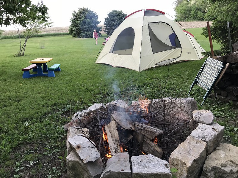 Campout in the backyard